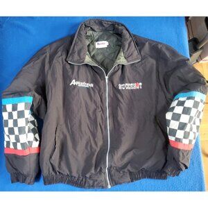 BUCKSHOT JONES #00 Crew Vintage Jacket Aquafresh Men's Size XL NASCAR Racing